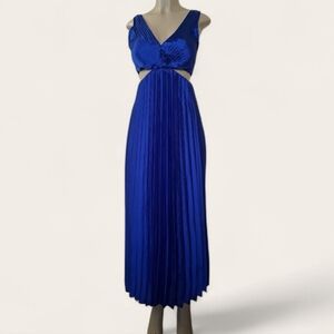 Sincerely Jules | Royal Blue Formal Cutout Maxi Dress Medium Prom Wedding
